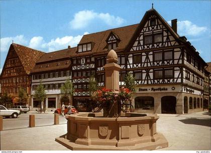 Tauberbischofsheim Marktplatz mit Brunnen