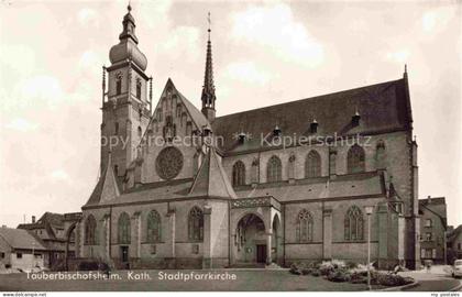 Tauberbischofsheim Stadtpfarrkirche Kirchturm Rosettenfenster