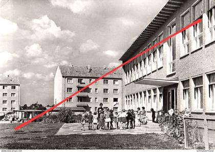 AK Teltow West Kindergarten Rosa Thälmann KITA Pusteblume ? Neubauten Neubaugebiet Wohngebiet a Kleinmachnow Berlin DDR