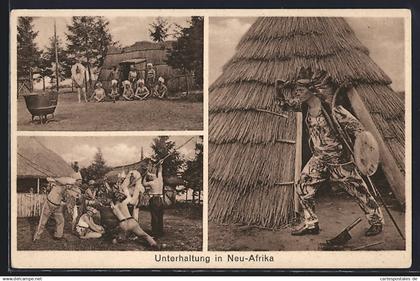 AK Ahrensdorf / Templin, Ferienanlage Neu-Afrika, Spielszenen
