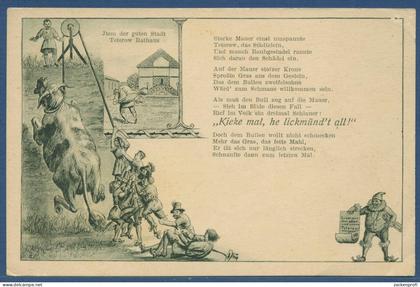 Gruss aus Teterow Stadtmauer Gedicht, gelaufen 1924 (AK5695)