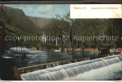 42468841 Thale Harz Wasserfall am Hubertusbad Thale Harz