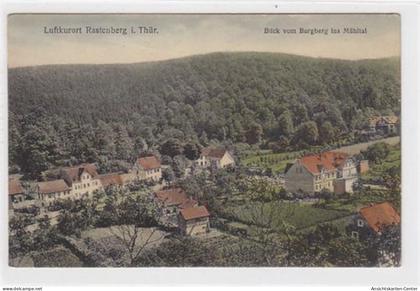 39041859 - Rastenburg in Thueringen. Blick vom Burgberg ins Muehltal gelaufen. Marke entfernt. Leichte Randmaengel oben