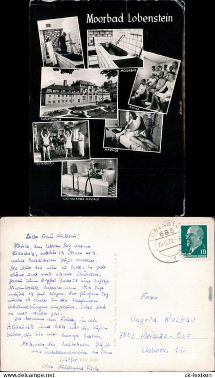 Bad Lobenstein Moorbad Lobenstein: Sauna,  Gymnastik, Unterwasser-Massage 1972