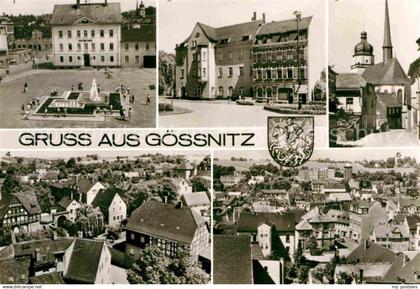 Goessnitz Thueringen Freiheitsplatz Postamt Waldenburger Strasse Teilansicht