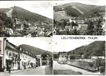 Leutenberg Thueringen Leutenberg Schule Hauptstrasse Freibad x 1980
