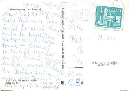 Luetschetalsperre Frankenhain Arnstadt Thueringen Panorama