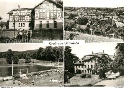 Schweina Bad Liebenstein Kindergarten Schwimmbad Schloss Gluecksbrunn Panorama