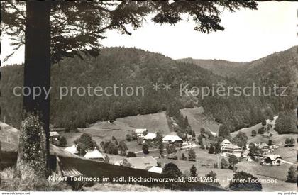 Todtmoos Schwarzwald BW Blick auf Hinter Todtmoos Schwarzwald