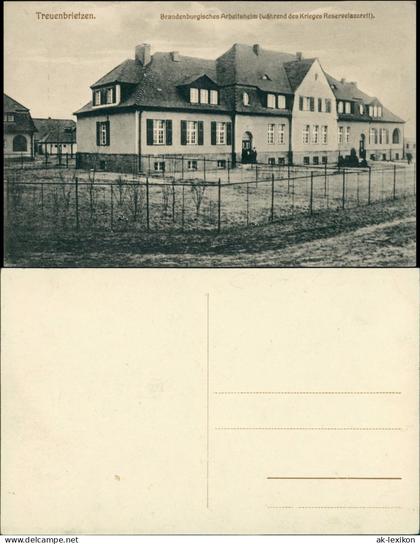 Ansichtskarte Treuenbrietzen Brandenburgisches Arbeitsheim 1913