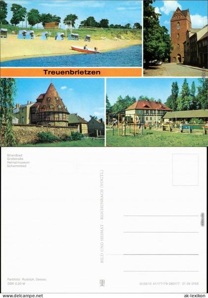 Treuenbrietzen Strandbad, Großstraße, Heimatmuseum, Schwimmbad 1979
