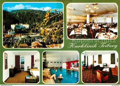 Triberg Schwarzwald Kurklinik Triberg Speisesaal Hallenbad TV Raum