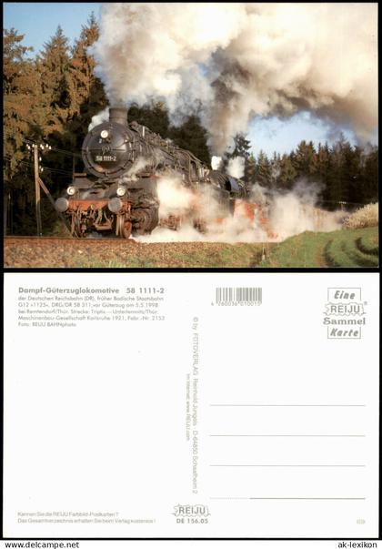 Triptis Dampf-Güterzuglokomotive 58 1111-2 bei Remtendorf/Thür. 2006