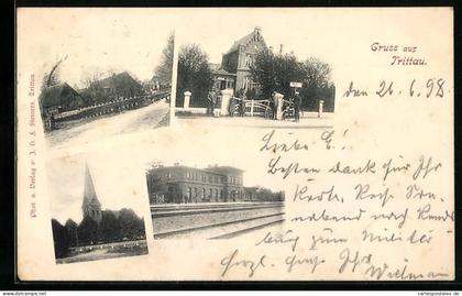 AK Trittau, Bahnhof und Kirche