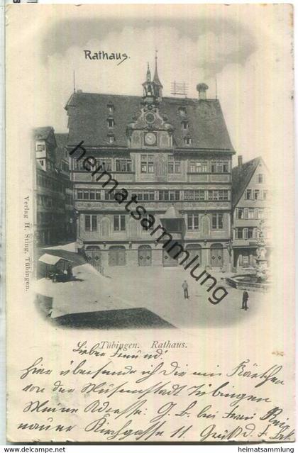 Tübingen - Rathaus - Verlag H. Sting Tübingen