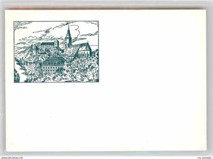 Tuebingen Stiftskirche und Schloss Hohen Tuebingen