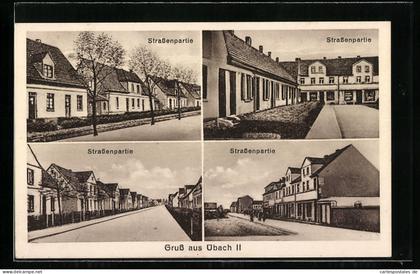 AK Übach-Palenberg, Übach II, Vier Strassenpartien