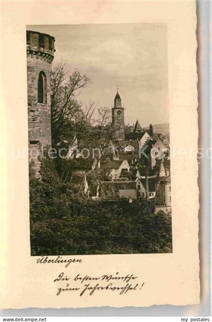 ueberlingen Bodensee Neujahrskarte