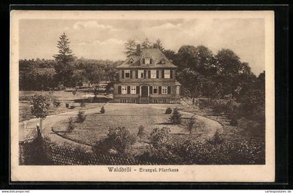 AK Waldbröl, Evangelisches Pfarrhaus mit Garten