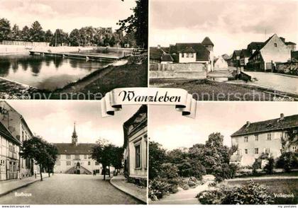 Wanzleben Badeanstalt Rossstrasse Rathaus Volkspark