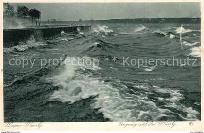 Waren Mueritz Seegang auf der Mueritz