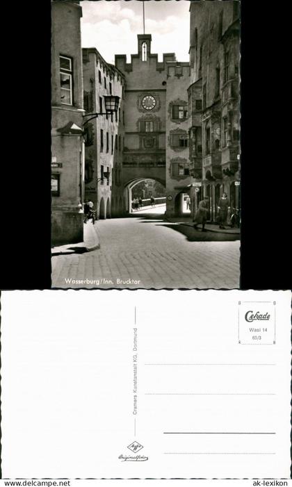 Wasserburg am Inn Wasserburg a. Inn Strasse Häuser Partie am Brucktor 1965