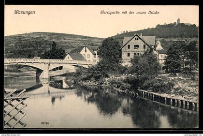 AK Wasungen, Werrapartie mit der neuen Brücke