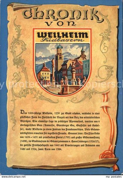 Weilheim Oberbayern Chronik