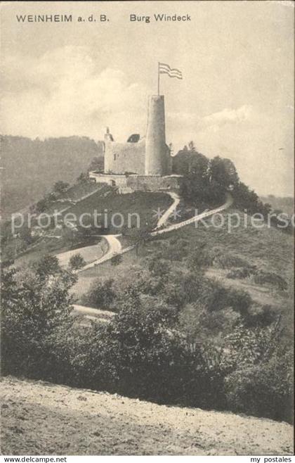 Weinheim Bergstrasse Burg Windeck