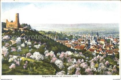Weinheim Bergstrasse Burgruine Windeck
