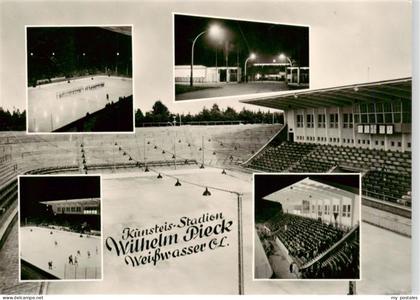 Weisswasser  Oberlausitz Kunsteis Stadion Tribuenen Teilansichten