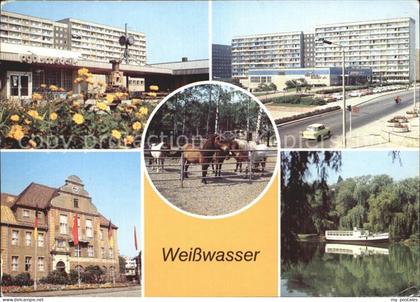 Weisswasser Oberlausitz Wohnkomplex Wasserturm Kaufhaus Magnet Tiergarten Rathau
