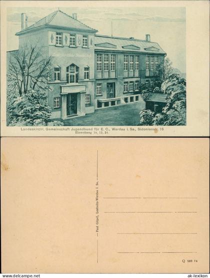 Ansichtskarte Werdau Landeskirchliche Gemeinschaft 1928