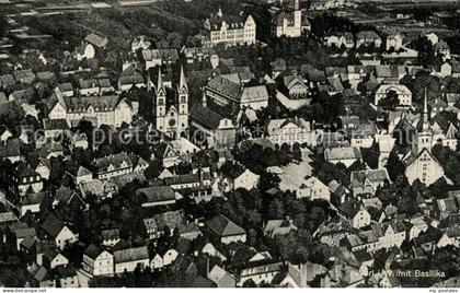 Werl Westfalen Stadtbild mit Basilika Fliegeraufnahme