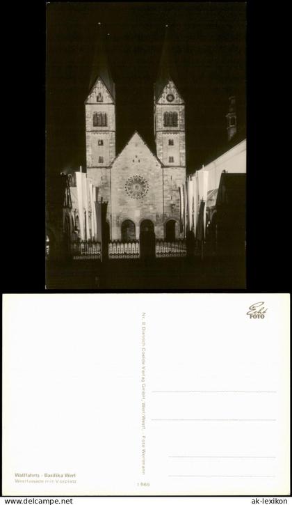 Werl (Westfalen) Wallfahrts-Basilika Werl Westfassade mit Vorplatz 1960