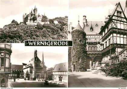Wernigerode Harz Feudalmuseum Schloss Wernigerode Marktplatz Rathaus