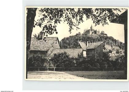 Wernigerode Harz Ortsblick mit Schloss Wernigerode