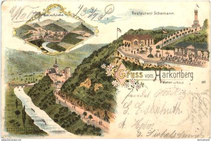 Gruss vom Harkortberg - Litho - Wetter