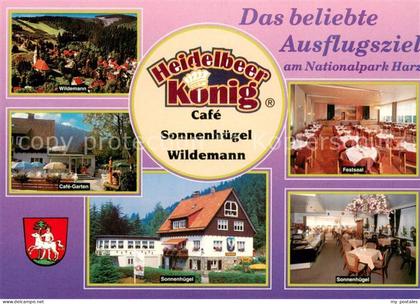 Wildemann Heidelbeer Koenig Cafe Wildemann Cafegarten Festsaal Sonnenhuegel