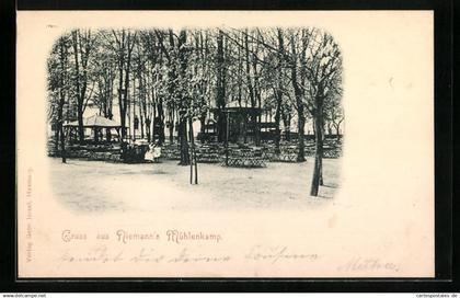 AK Hamburg-Winterhude, Gasthaus Niemanns Mühlenkamp
