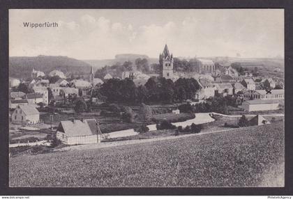 Vintage postcard Germany Wipperfurth St Nikolaus Church City Skyline Panorama