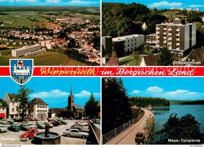 Wipperfuerth Bergisches Land Fliegeraufnahme Altenzentrum Rathausplatz Neye Tals