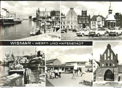 Wismar Mecklenburg Vorpommern Wismar Hafen Markt Tor x 1978
