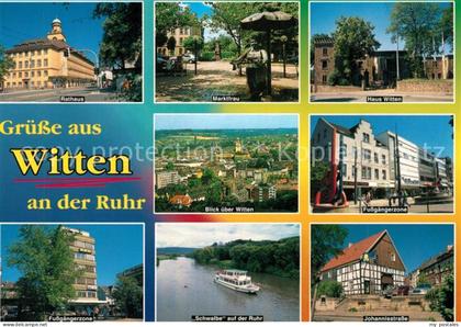 Witten Ruhr Rathaus MS Schwalbe Johannisstrasse Marktfrau Haus Witten