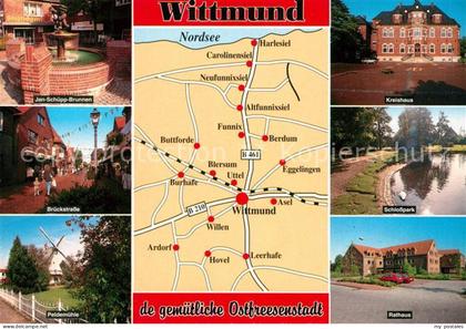 Wittmund Jan Schuepp Brunnen Brueckstrasse Peldemuehle Kreishaus Schlosspark Rat