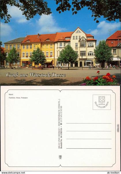 Ansichtskarte Wittstock/Dosse Markt 1995