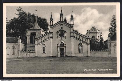 AK Wörlitz, Park, Gotisches Haus