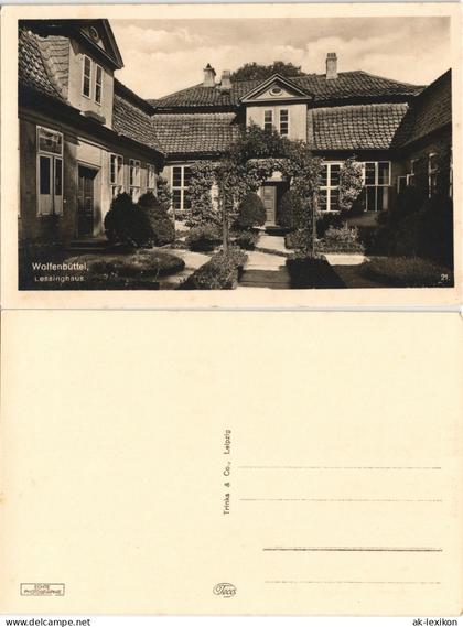 Ansichtskarte Wolfenbüttel Lessinghaus. 1934