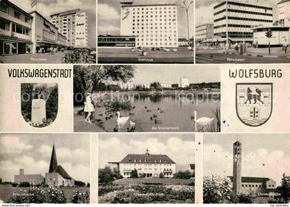 WOLFSBURG Niedersachsen Rathaus Porschestrasse Christuskirche
