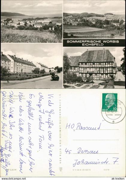 Worbis-Leinefelde-Worbis Umland-Ansichten Eichsfeld DDR Mehrbildkarte 1971/1970